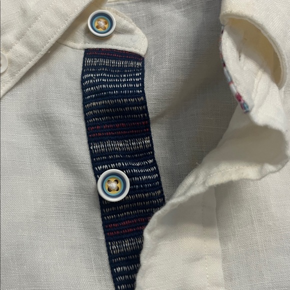 Cremieux Cream Linen Blend Short Sleeve Polo – Men’s Size XL - Picture 4 of 11